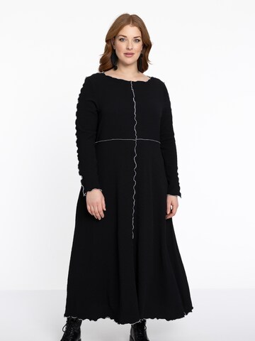 YOEK Kleid in Schwarz: Vorderseite