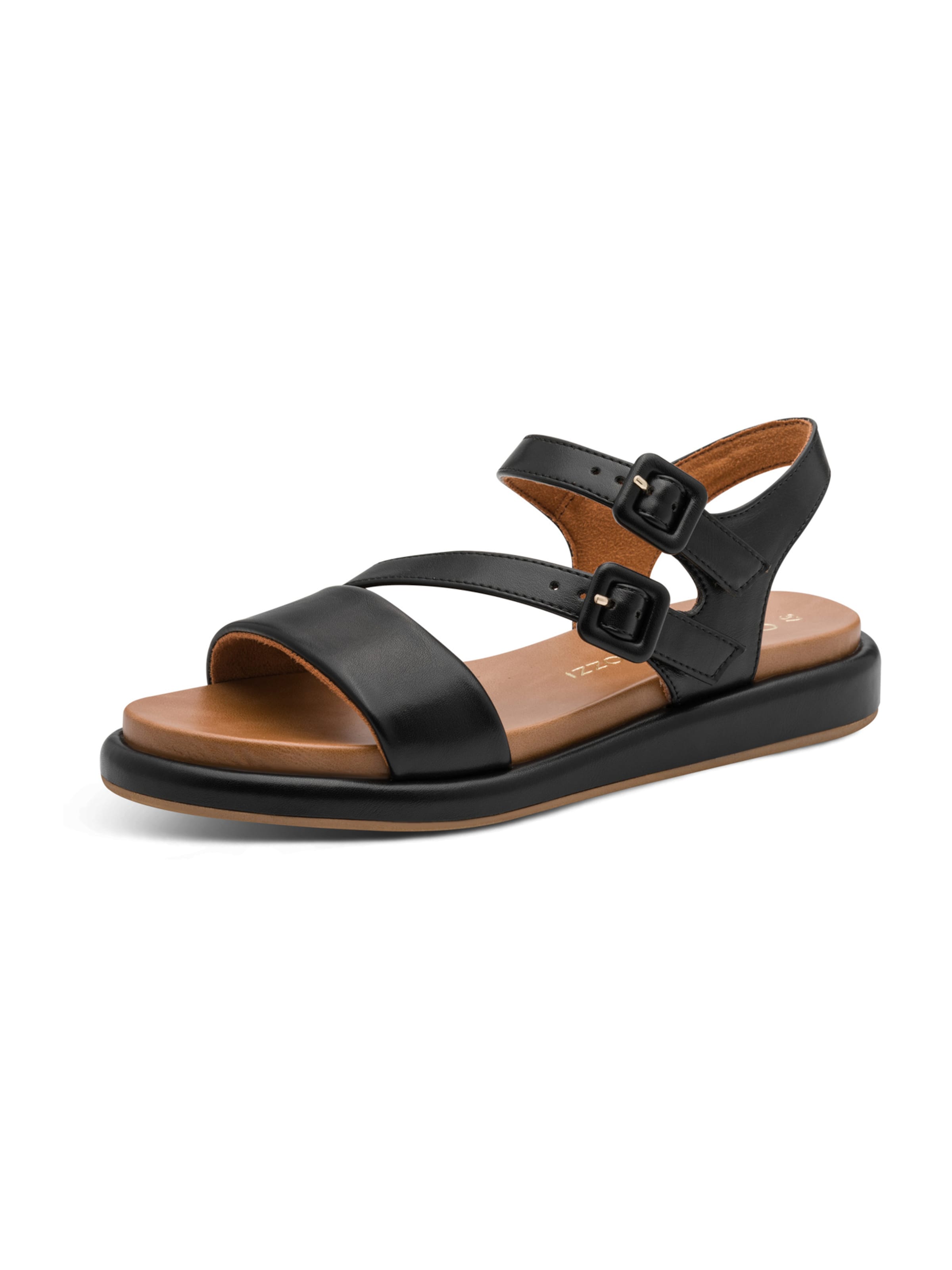 MARCO TOZZI Strap Sandals in Black: front