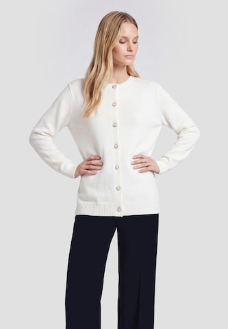 Cardigan 'Classic' DreiMaster Klassik en blanc : devant