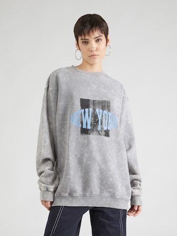 Nasty Gal Sweatshirt 'New York' in Grau: predná strana