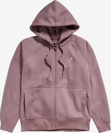 G-Star RAW Zip-Up Hoodie in Purple: front