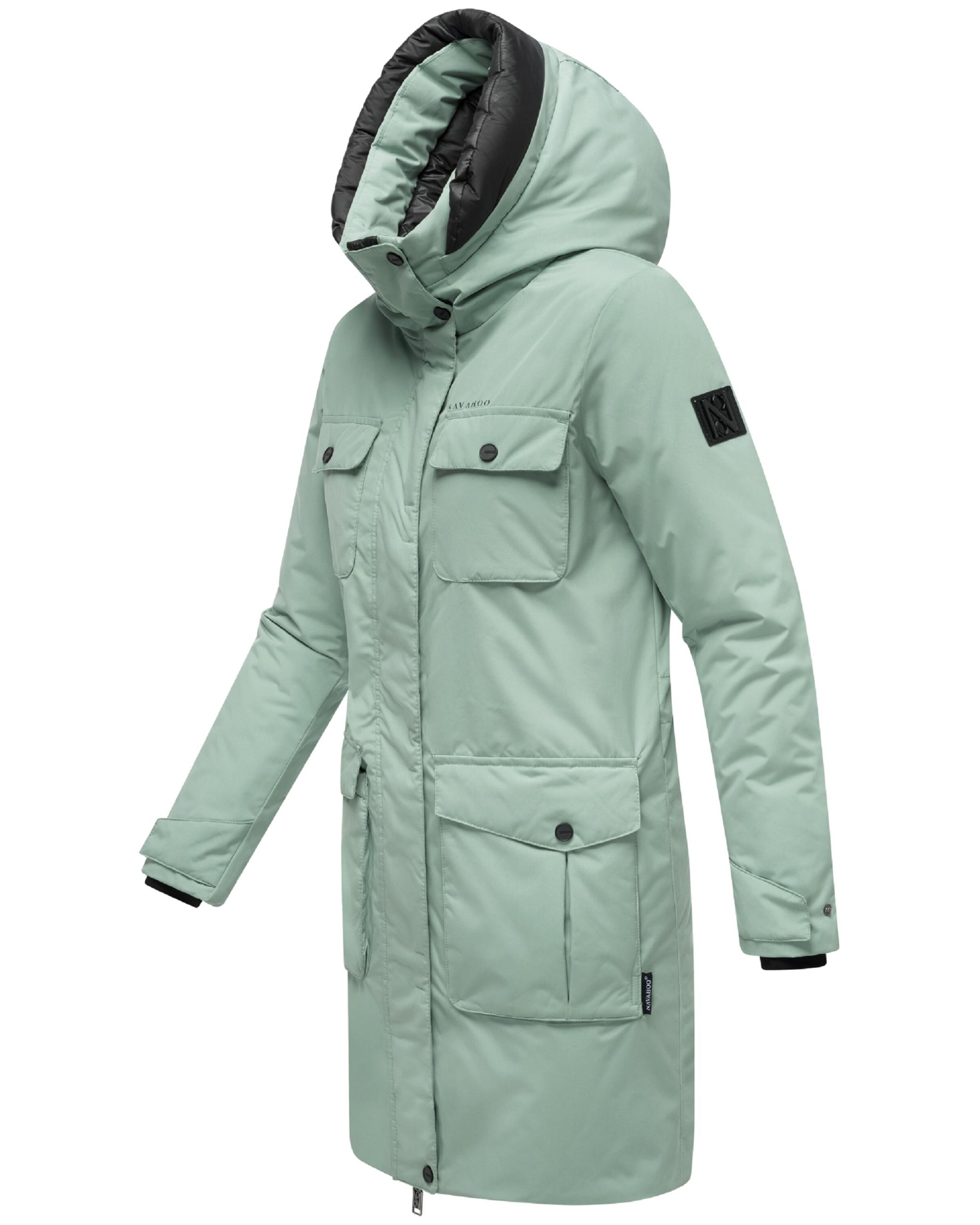 NAVAHOO Winter parka 'Eissturm 14' in Green