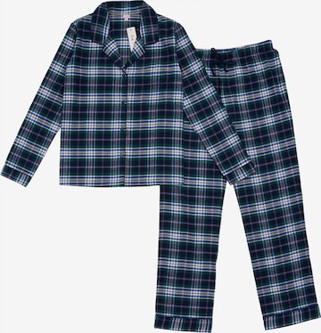 La V Pyjama in Groen: voorkant