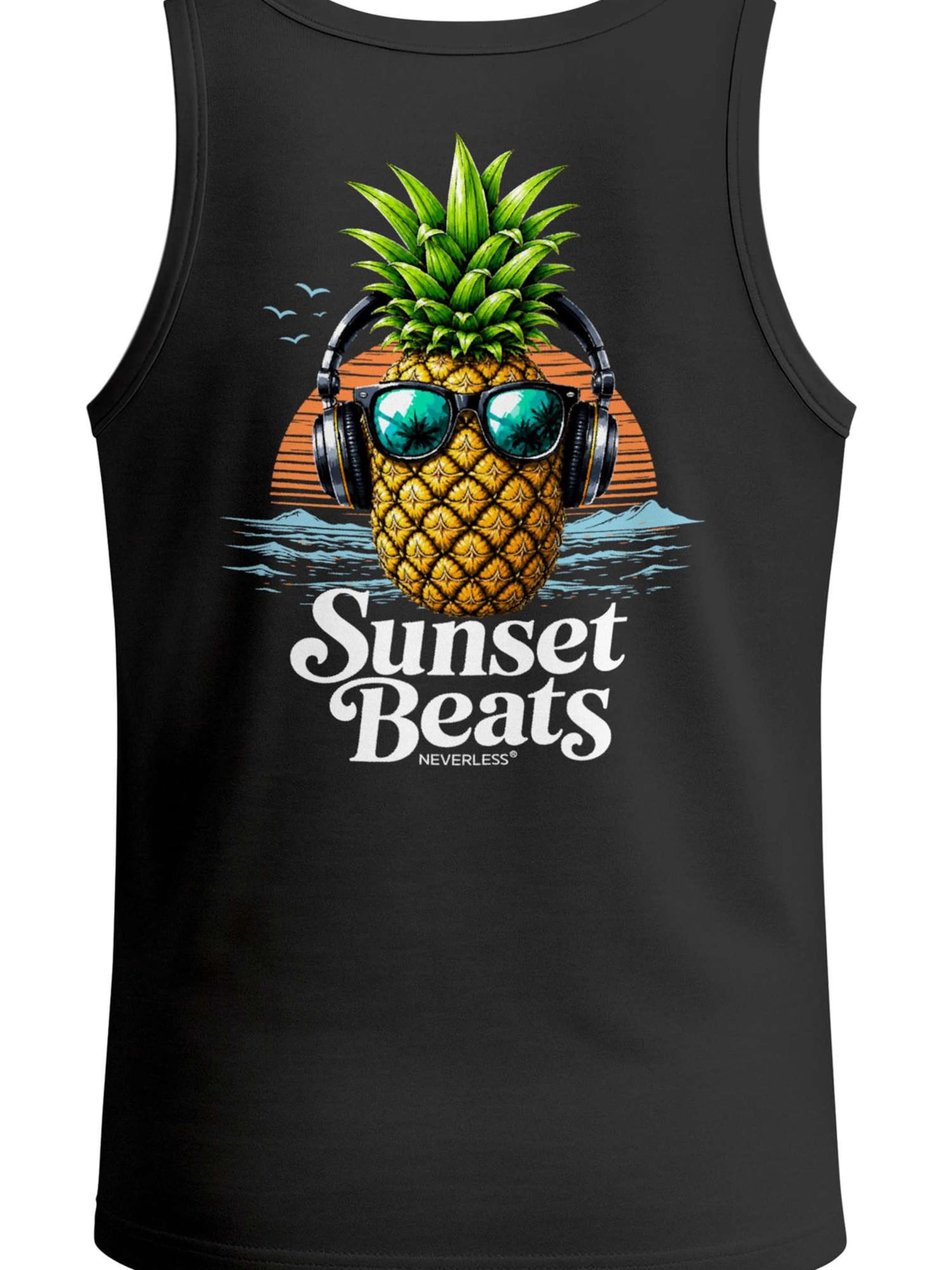 Neverless Shirt 'Ananas' in Black