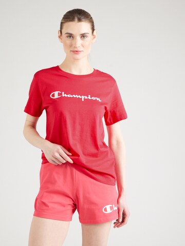 Maglietta di Champion Authentic Athletic Apparel in rosso: frontale