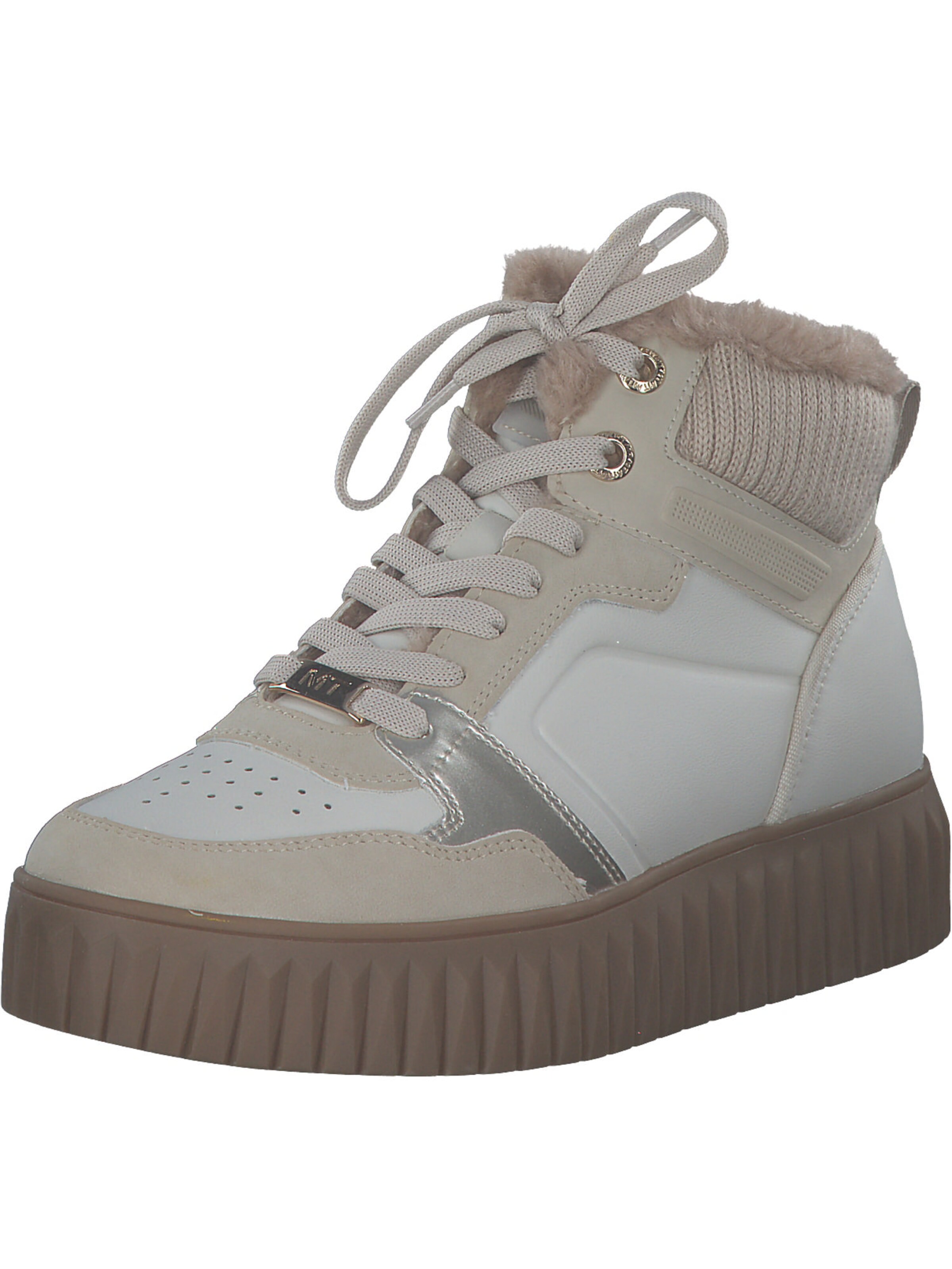 Bottines à lacets MARCO TOZZI en blanc : devant