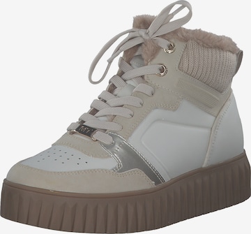 Bottines à lacets MARCO TOZZI en blanc : devant