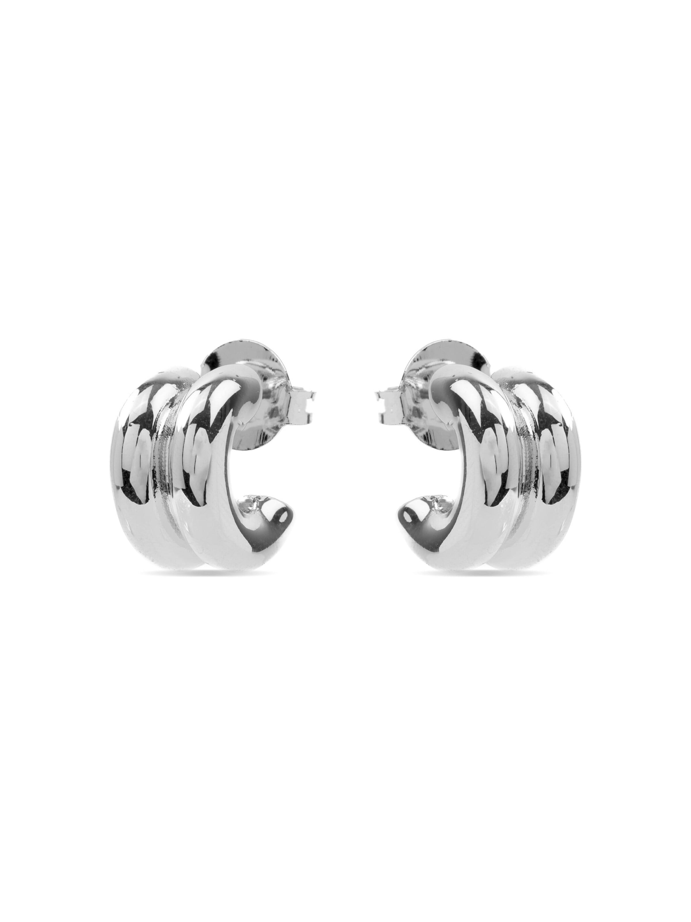 Luxenter Earrings 'Zakev' in Silver