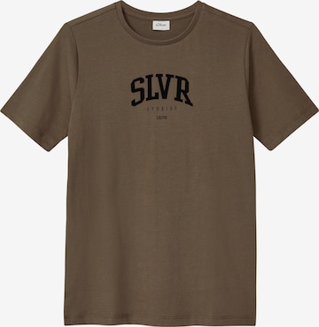s.Oliver T-Shirt in Braun: Vorderseite