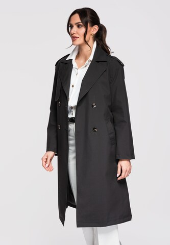 Manteau mi-saison Ombre en noir