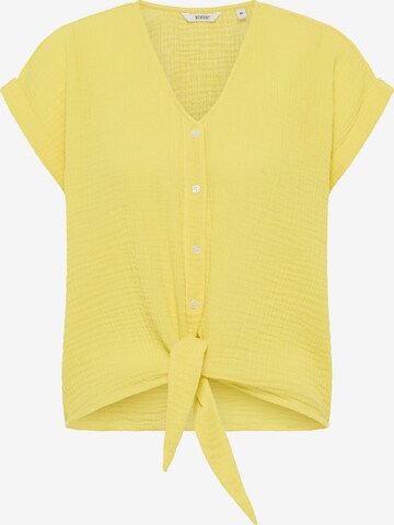 MUSTANG Blouse in Yellow: front