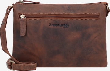 Borsa a tracolla 'RFID' di Greenland Nature in marrone: frontale