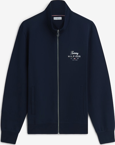 TOMMY HILFIGER Collegetakki 'Logo Zip-thru' koossa S värissä marine, Tuotenäkymä