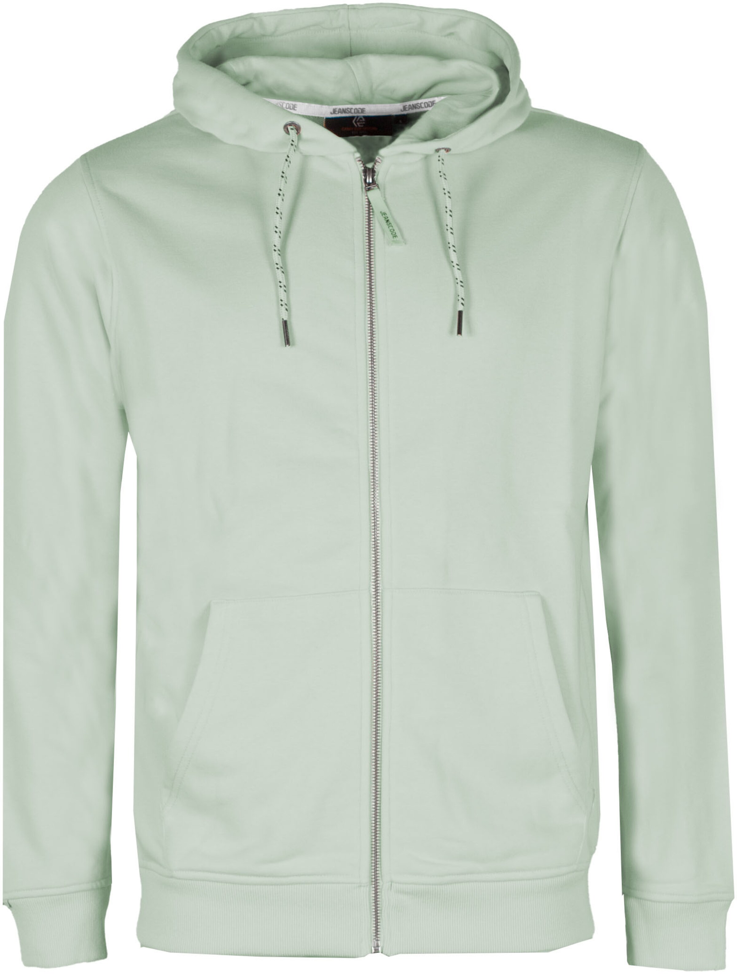INDICODE JEANS Zip-Up Hoodie in Blue: front