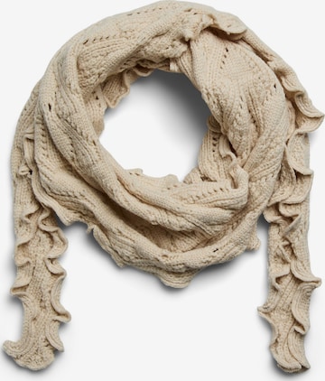 PIECES - Chal 'KOMMA' en beige: frente