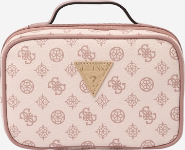 GUESS Kosmetiktaske 'WILDER TRAVEL' i pink: forside