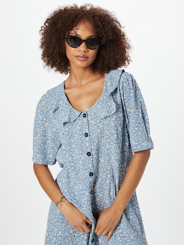 ICHI Shirt Dress 'RISKA' in Blue