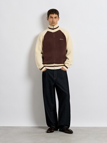 Burocs Knit Cardigan in Brown