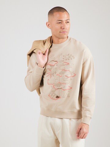 Felpa di SCOTCH & SODA in beige: frontale