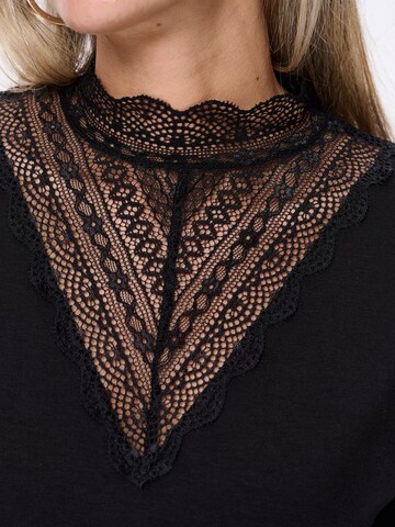 Blue Shadow Blouse in Black