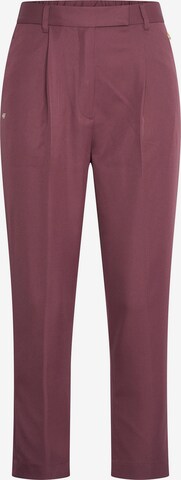 4funkyflavours Regular Pleat-Front Pants 'Lope Song' in Red: front