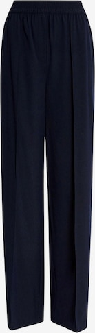 Wide leg Pantaloni con piega frontale di Marks & Spencer in nero: frontale