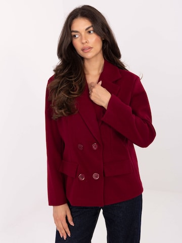 Madnezz House Between-Seasons Coat '9559.02' in Red: front
