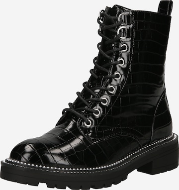 Bottines à lacets River Island en noir : devant