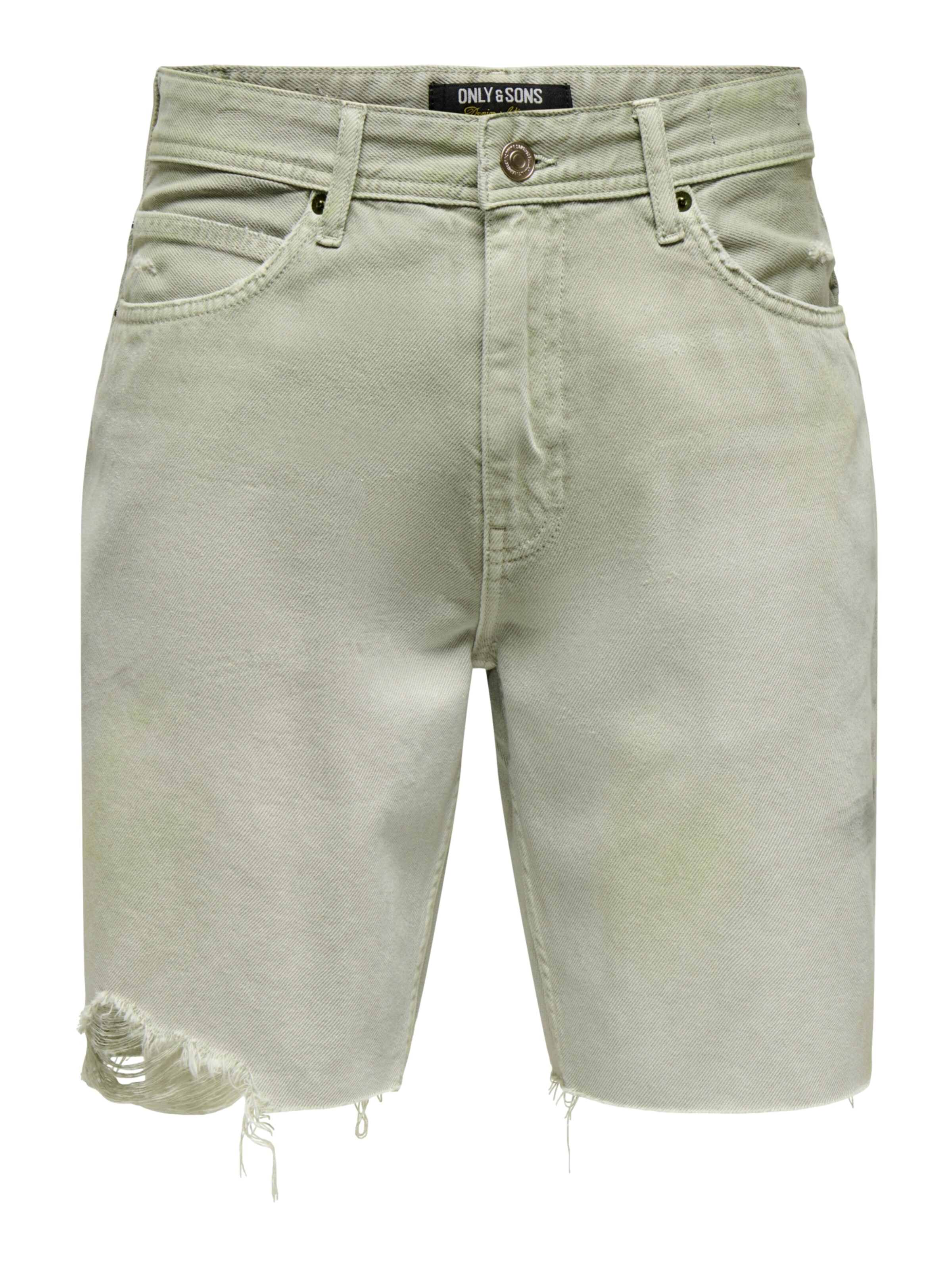 Only & Sons Regular Jeans 'Edge' in Groen: voorkant