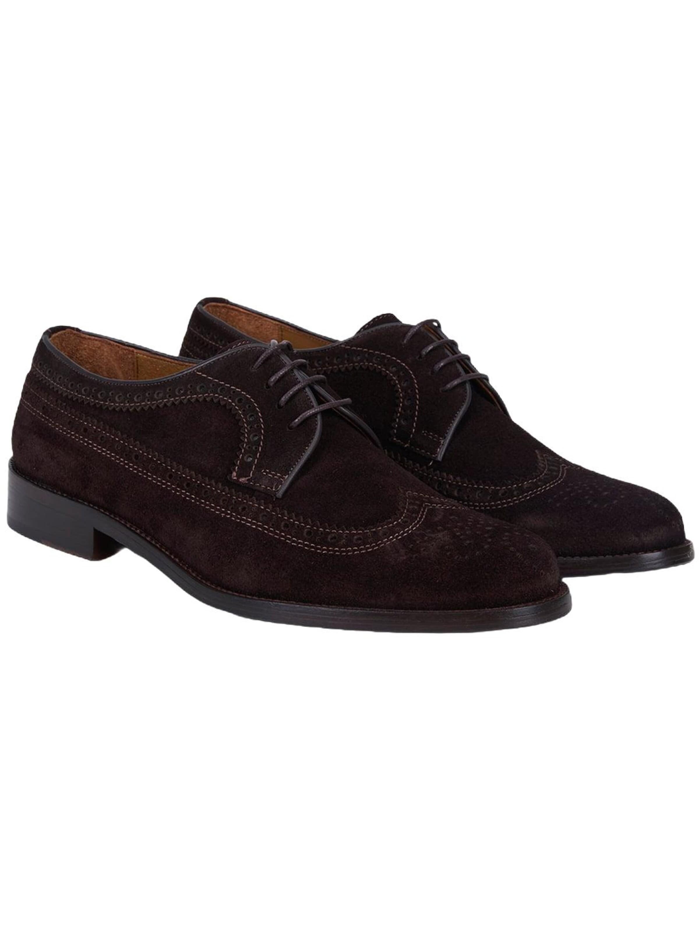 Chaussure à lacets 'DESA Herren-Wildleder-Brogue-Schnürschuhe' Desa en marron