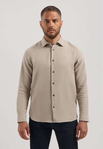 Coupe regular Chemise 'Alvin' Dstrezzed en marron : devant