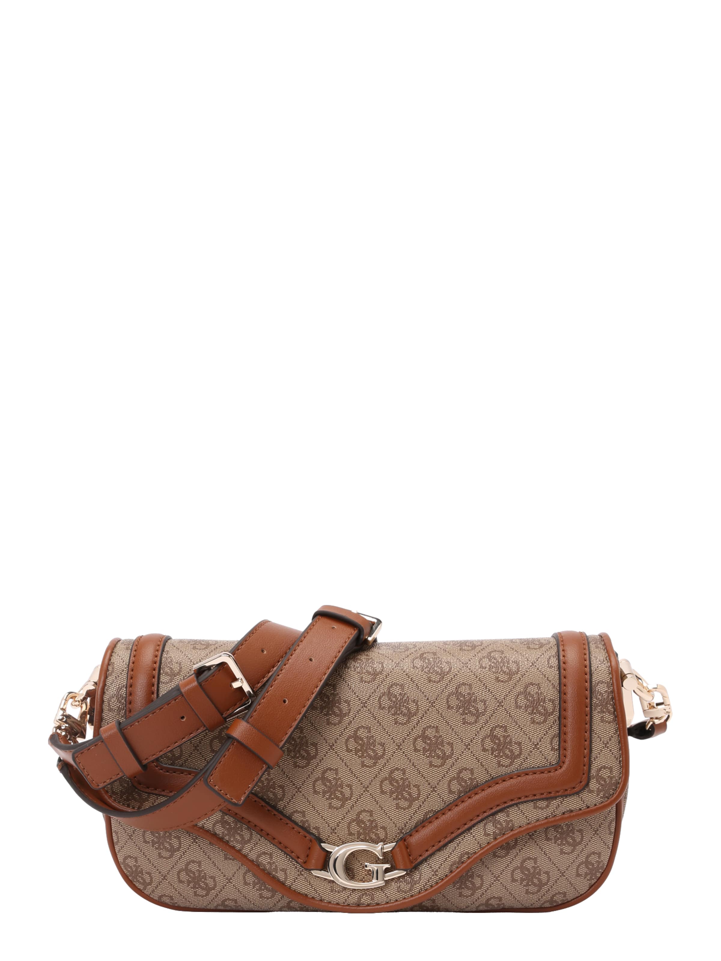 GUESS Τσάντα ώμου 'DEA FLAP SHOULDER BAG' σε καφέ: μπροστά