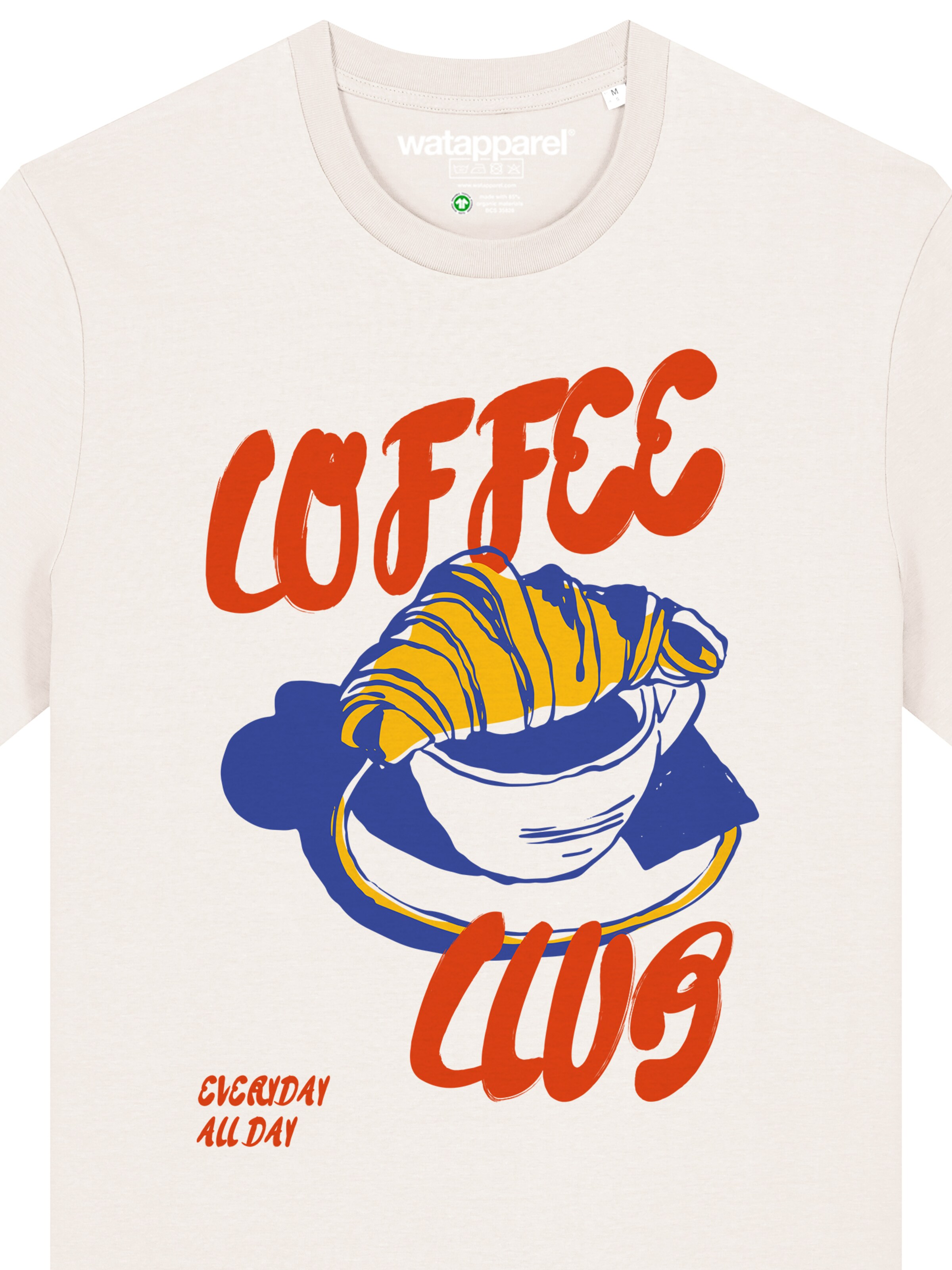 Watapparel Shirt 'Coffee Club' in White