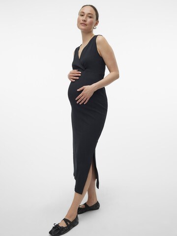 Robe MAMALICIOUS en noir : devant