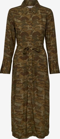 Cream Shirt Dress 'Vimma' in Brown: front