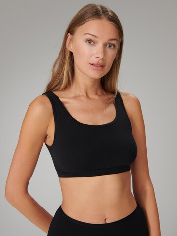Bustier Soutien-gorge ' 95/5 Organic Cotton ' SCHIESSER en noir