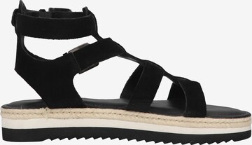 SANSIBAR Strap Sandals in Black