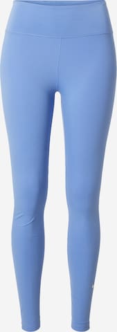 NIKE - Skinny Calças de desporto 'One' em azul: frente