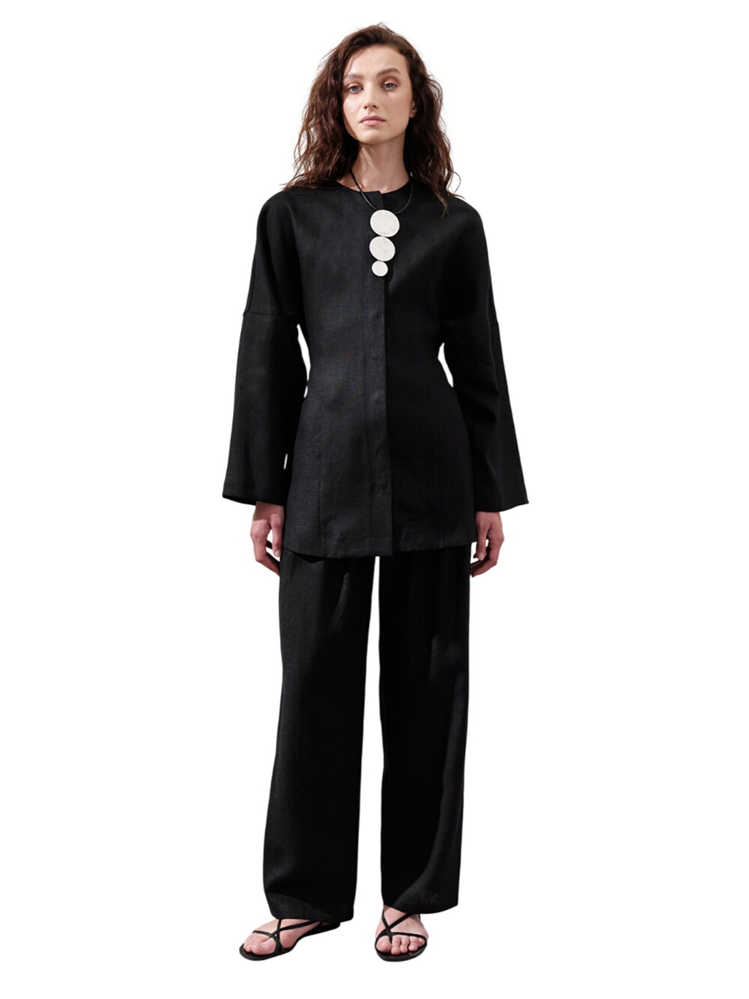 MANUKA Regular Broek in Zwart