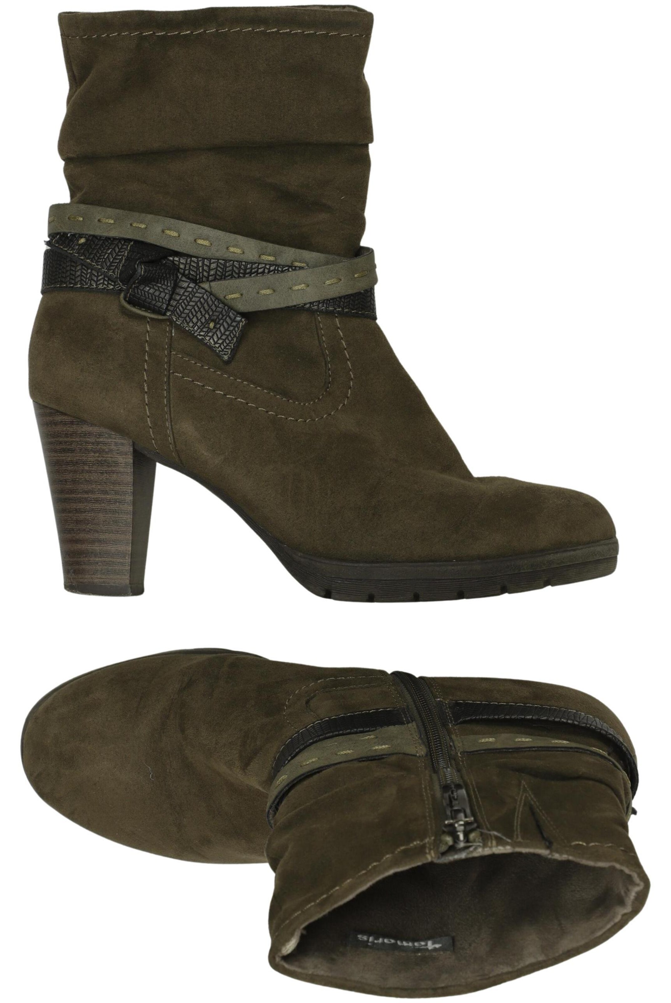 Tamaris Dress Boots in 37 in Green: front