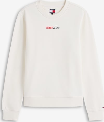 Megztinis be užsegimo 'ESS' iš Tommy Jeans, spalva – raudona / juoda / balta, Prekių apžvalga
