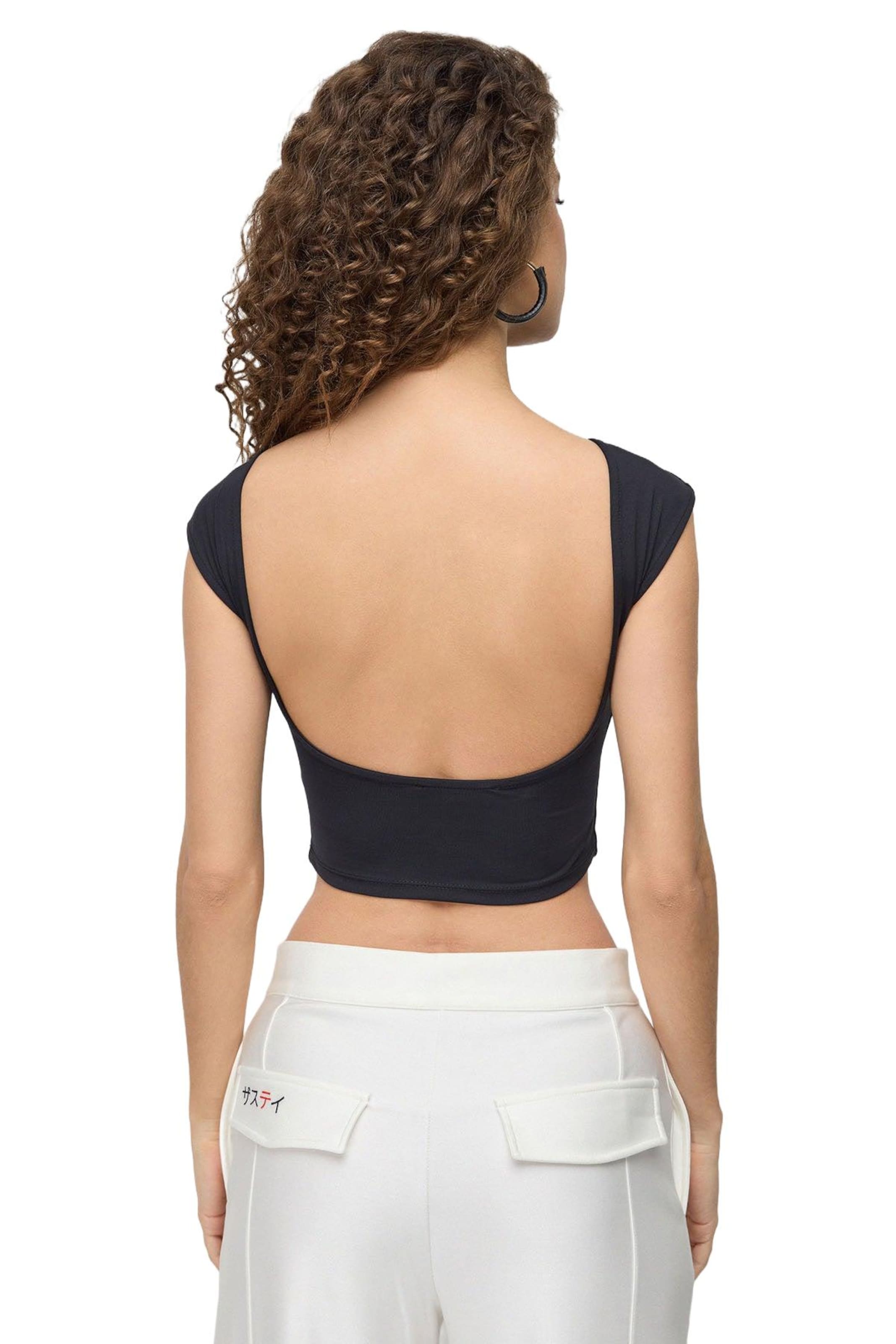 No Matter What Top in Schwarz