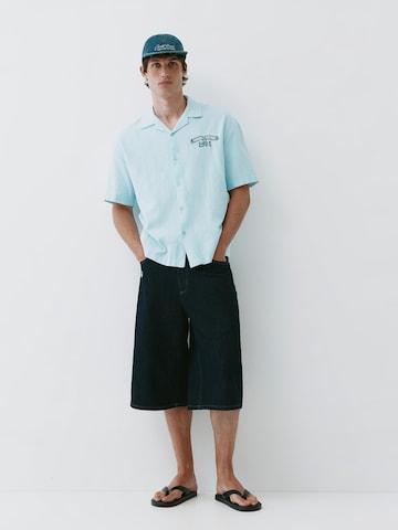 Regular fit Camicia di Pull&Bear in blu