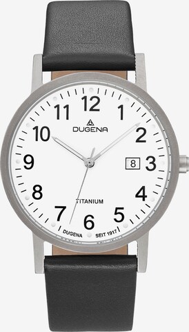 DUGENA Analog Watch in Silver: front