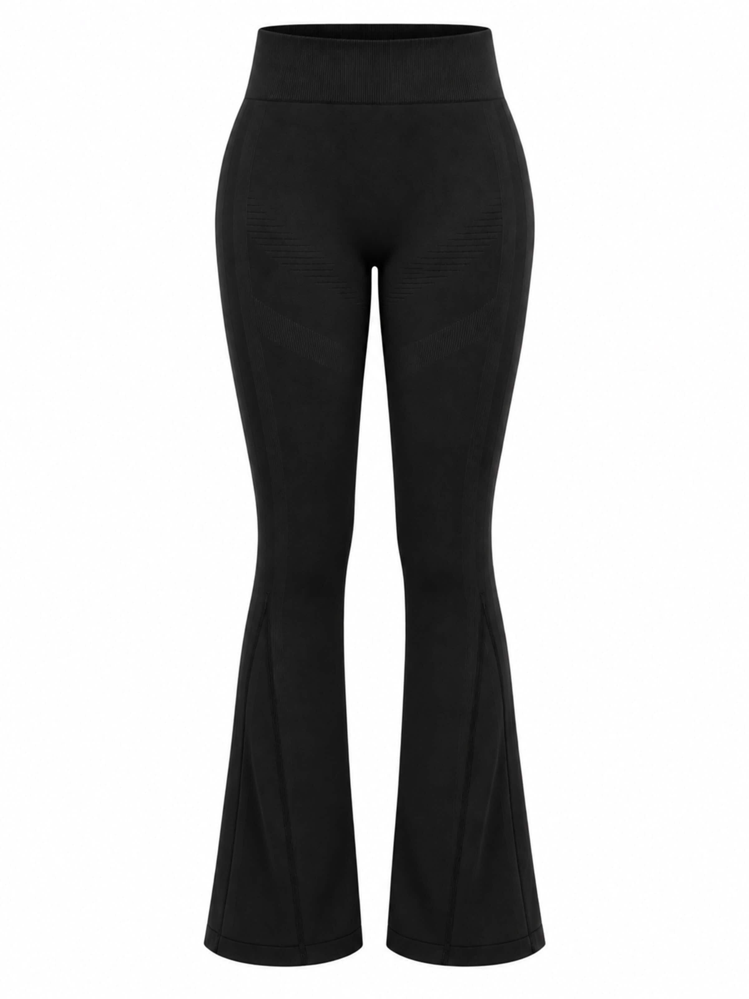 ZAAYO Flared Sporthose 'Women's Butt Lifting Flare Yoga Pants'‌‌‌‌‌‌‌‌‌‌ in Schwarz: Vorderseite