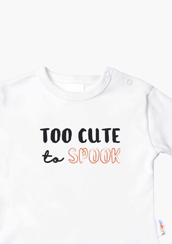 LILIPUT Langarmshirt mit 'Too Cute to Spook'-Print in Weiß