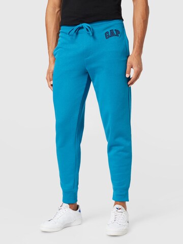 GAP Tapered Trousers in Blue: front