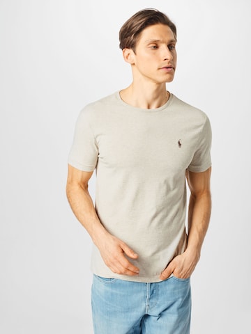 Coupe regular T-Shirt Polo Ralph Lauren en beige : devant