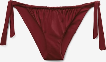 CALZEDONIA Bikini Bottoms 'Shiny Satin' in Red: front