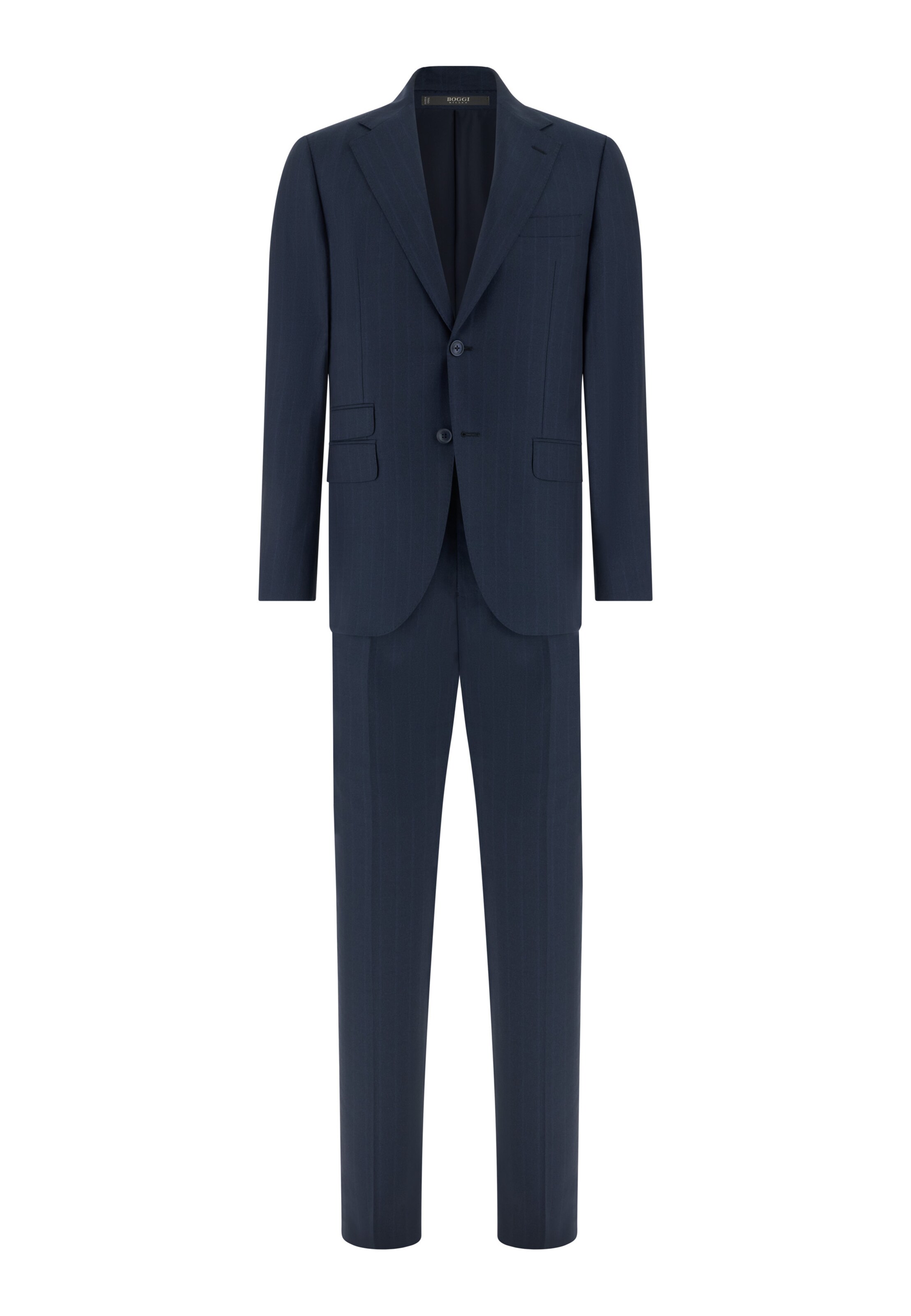 Boggi Milano Tapered Anzug in Blau: Vorderseite